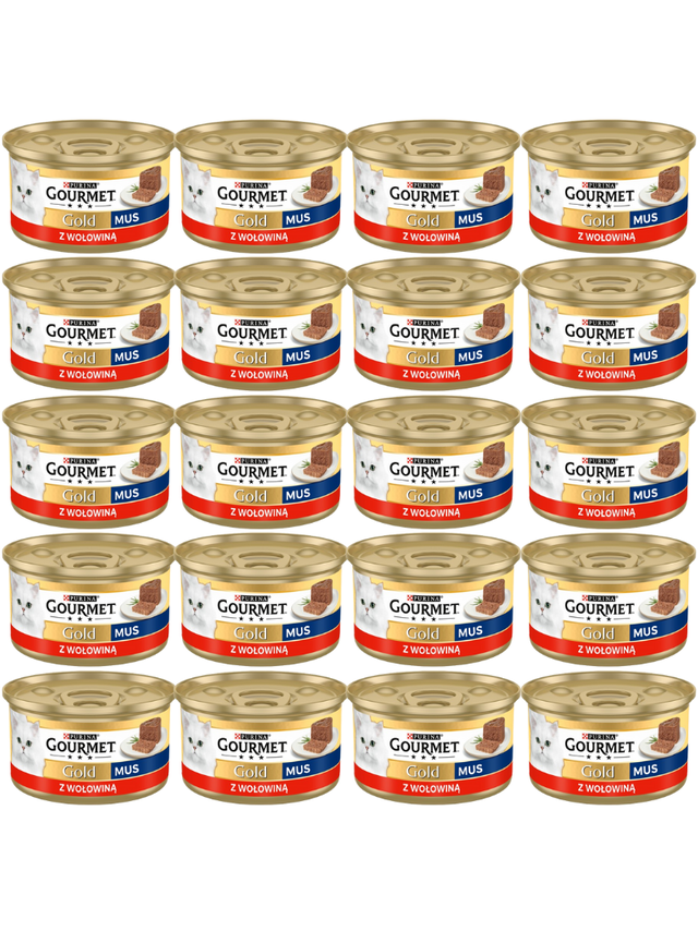 Purina Gourmet Gold mus z wołowiną 72x85g