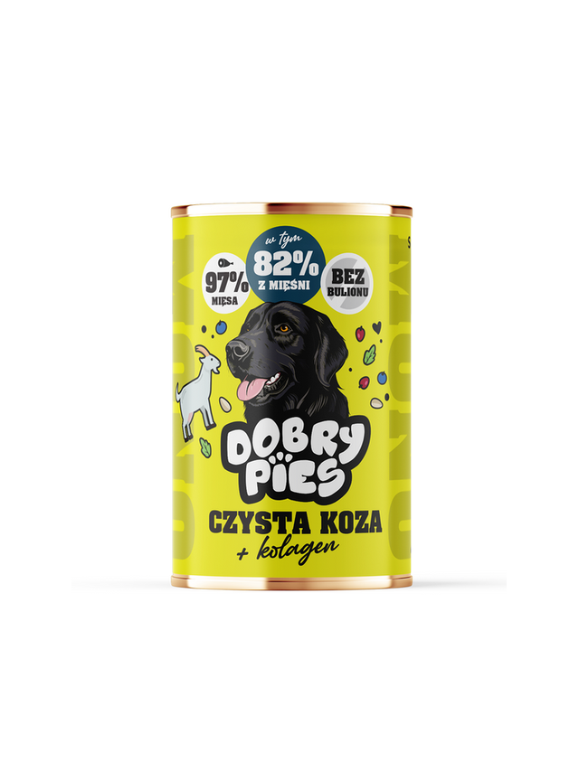 Dobry Pies Mono Koza z kolagenem 400g