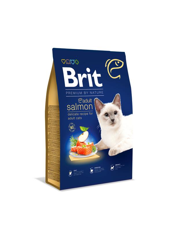 BRIT Premium By Nature Adult Cat Salmon 8kg