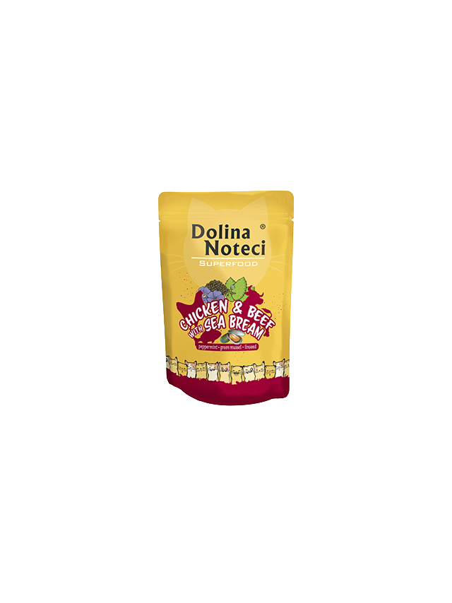DOLINA NOTECI Superfood kurczak i wołowina z doradą saszetka 85g