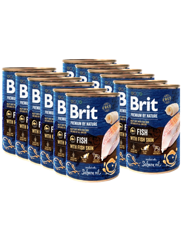 Brit Premium by Nature Fish with Fish Skin 12x400g