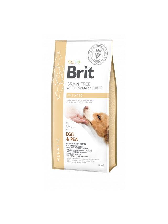 Brit gf veterinary diets dog Hepatic 12kg