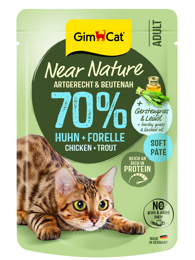 GIMCAT NEAR NATURE KURCZAK/PSTRĄG 85G