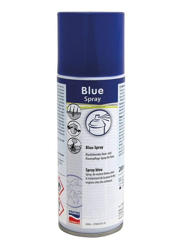 Kerbl Niebieski koloryzujący spray do pielęgnacji skóry kopyt i racic, Blue Spray 200 ml