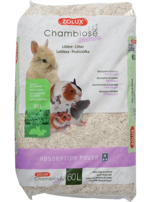 ZOLUX Naturalna podściółka  z konopii Chambiose dla gryzoni 60l