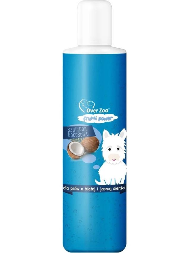 OVER ZOO Szampon Frutti Power Kokosowy dla psów o białej sierści 200ml