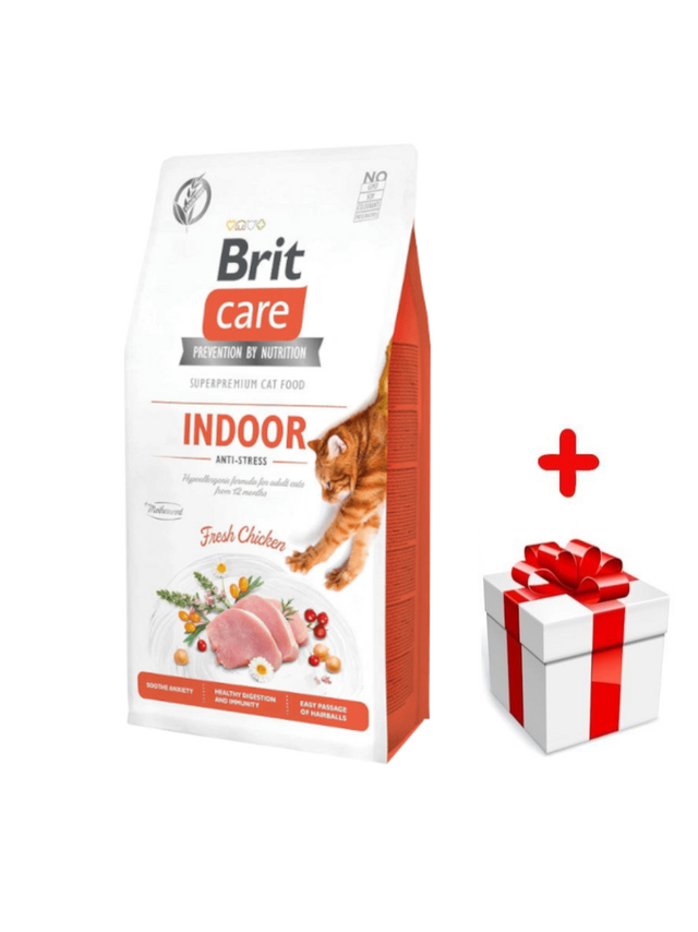 BRIT Care Cat  Grain-Free Indoor Anti-Stress 2kg + niespodzianka dla kota GRATIS!