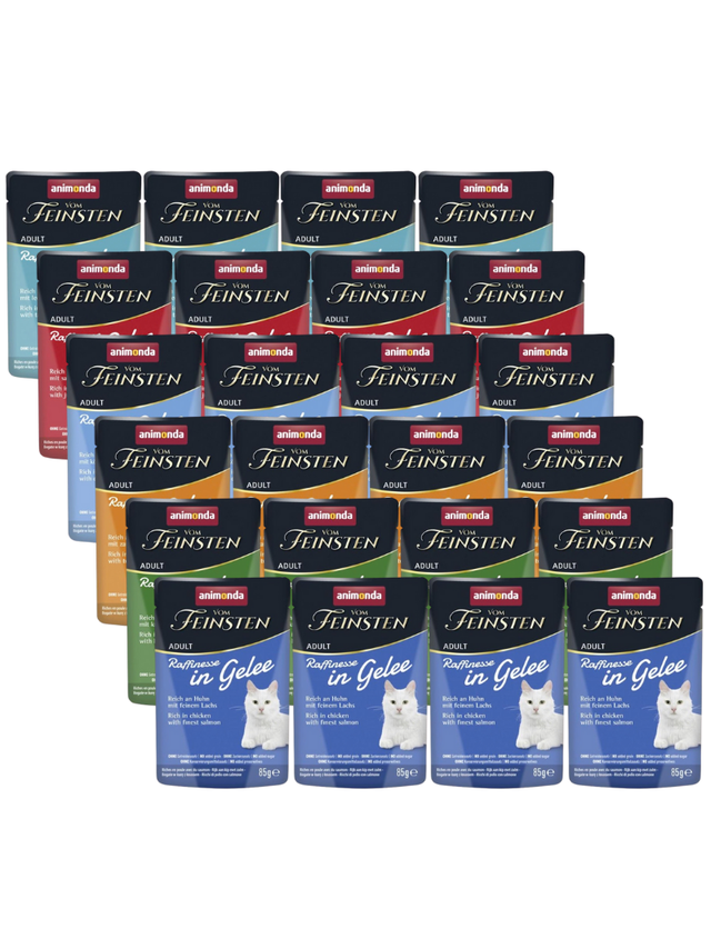 ANIMONDA Vom Feinsten Raffinesse Mix Smaków w galarecie 24x85g