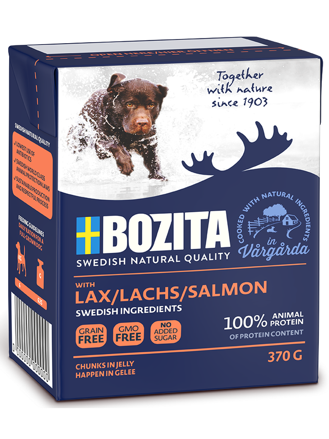 BOZITA Dog: Łosoś w galarecie 370g