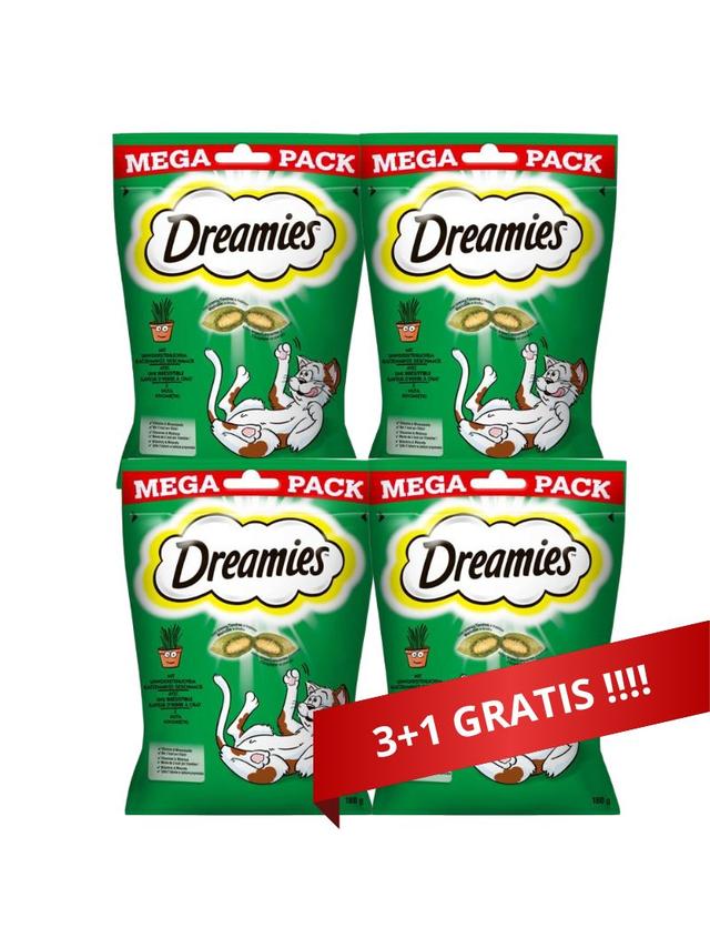 DREAMIES 4x180g - przysmak dla kota z kocimiętką