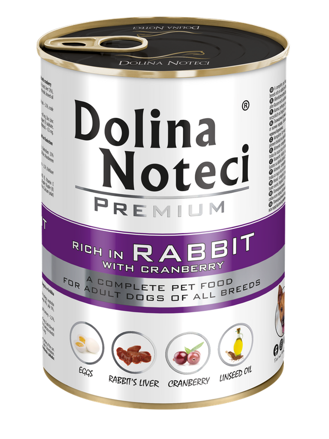 Dolina Noteci Premium Królik z żurawiną 400g