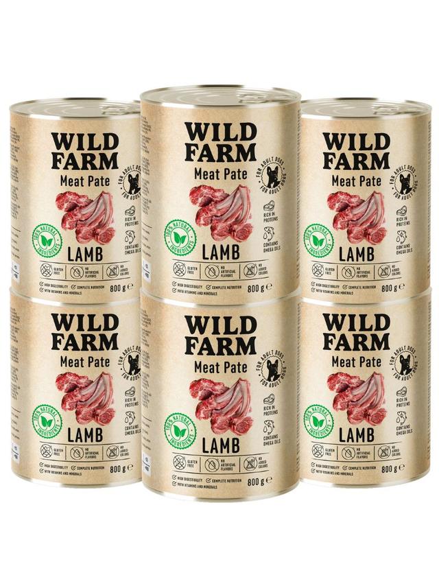 WILD FARM Pate Lamb 6x800g bezglutenowa karma dla psa