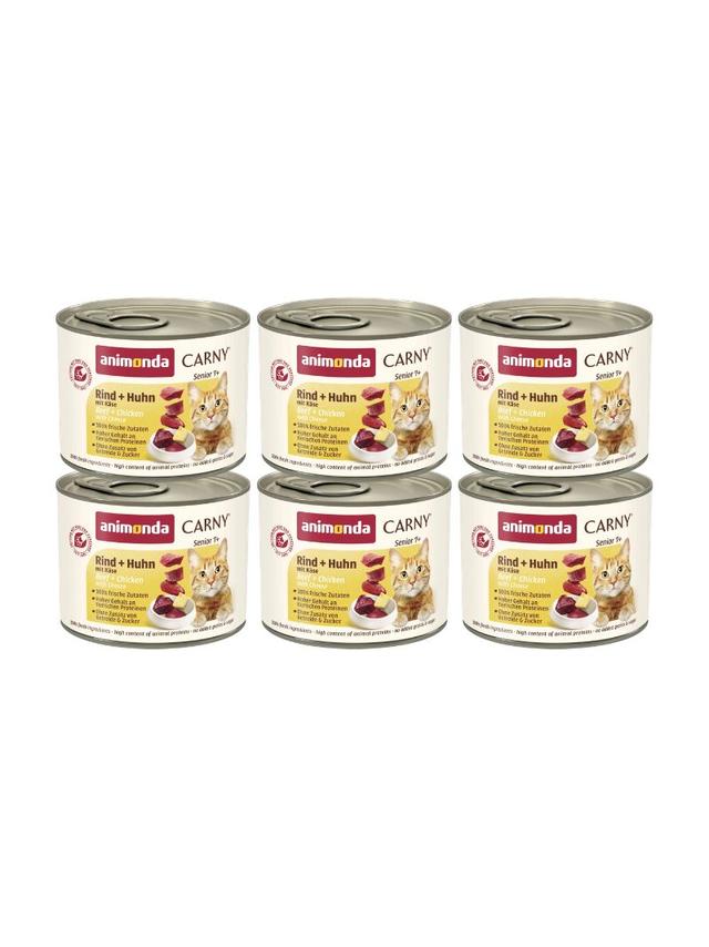 ANIMONDA Cat Carny Senior smak: kurczak z serem 6x200g