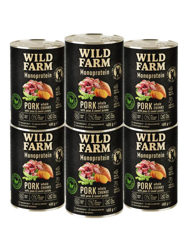 WILD FARM Monoprotein Pork 6x400g hipoalergiczna karma dla psa