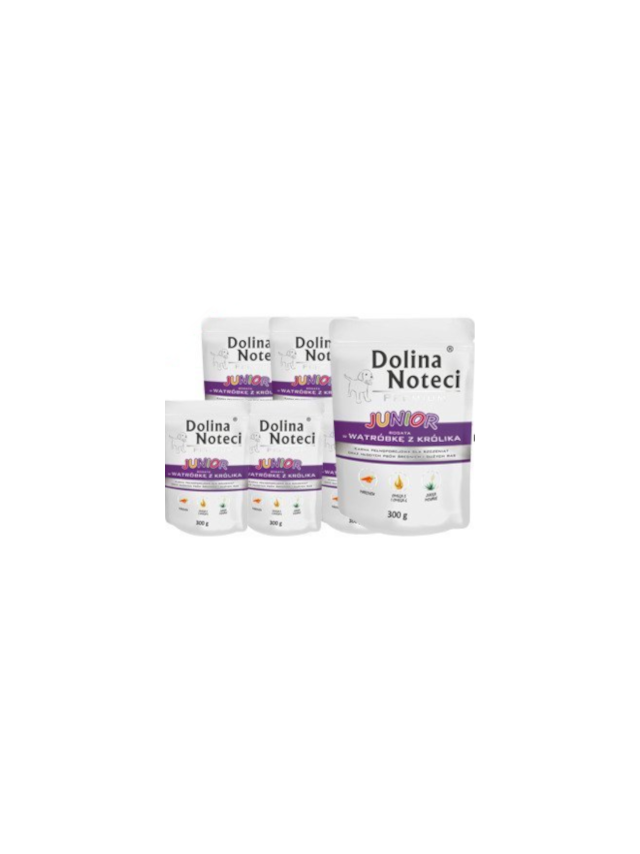 Dolina Noteci PREMIUM Junior bogata w wątróbkę z królika 24X300g