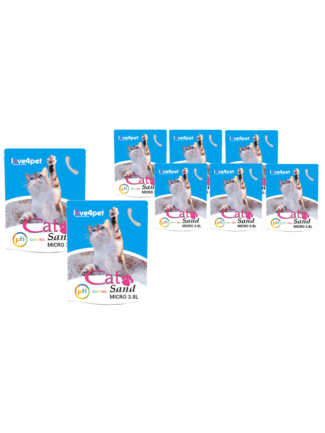 Żwirek Silikonowy dla Kota Cat Sand Micro - PH Control 11x3,8l (Zmienia kolor, aby sprawdzić wczesne oznaki choroby)