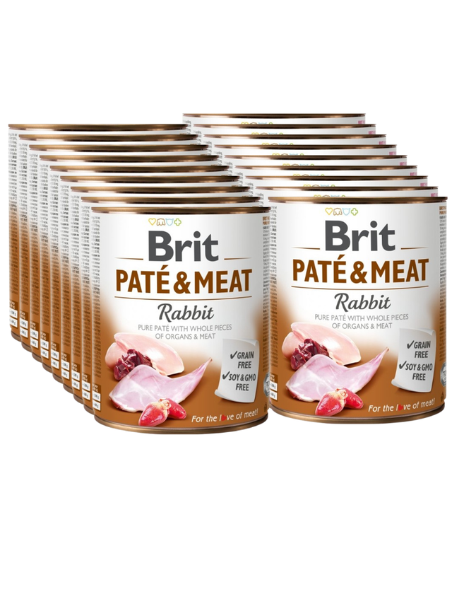 BRIT PATE & MEAT RABBIT 18x800g