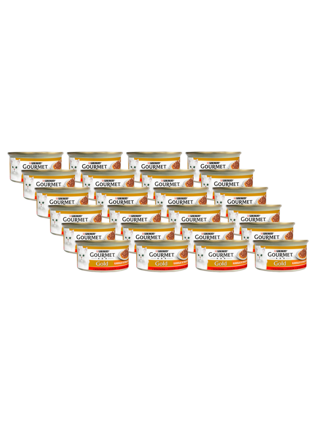 Purina Gourmet Gold Sauce Delight z wołowiną 24x85g
