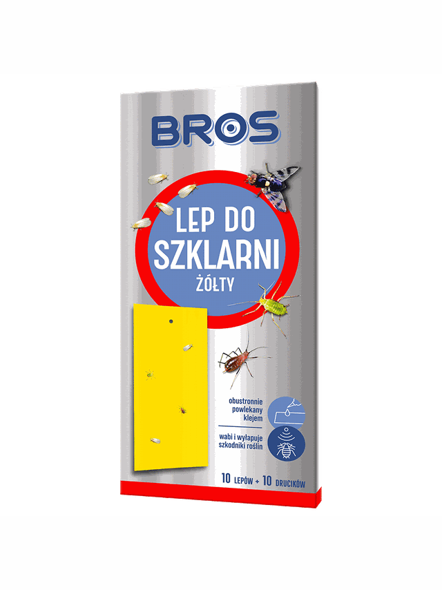 BROS Lep do szklarni żółty 10szt.