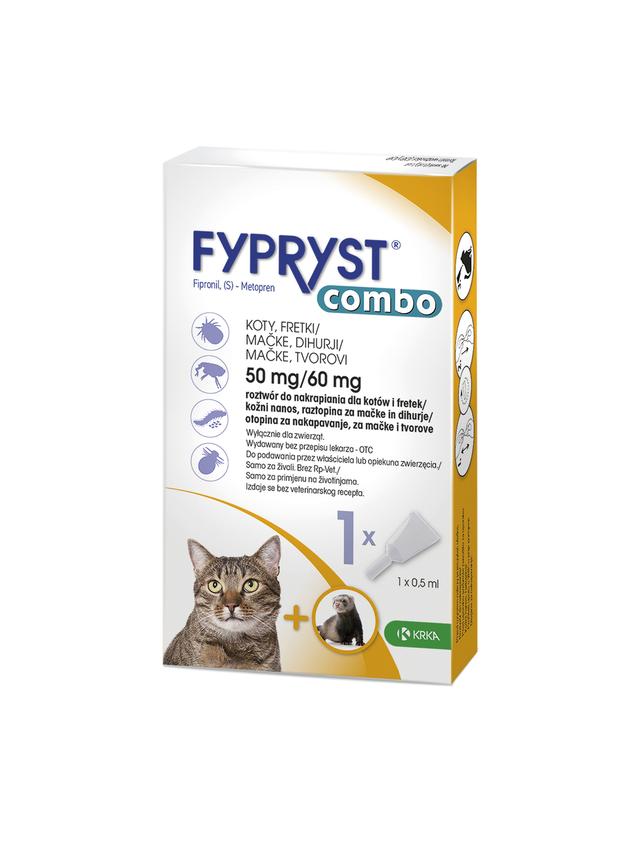 KRKA Fypryst Combo Kot 50mg-60mg/0,5ml 1szt