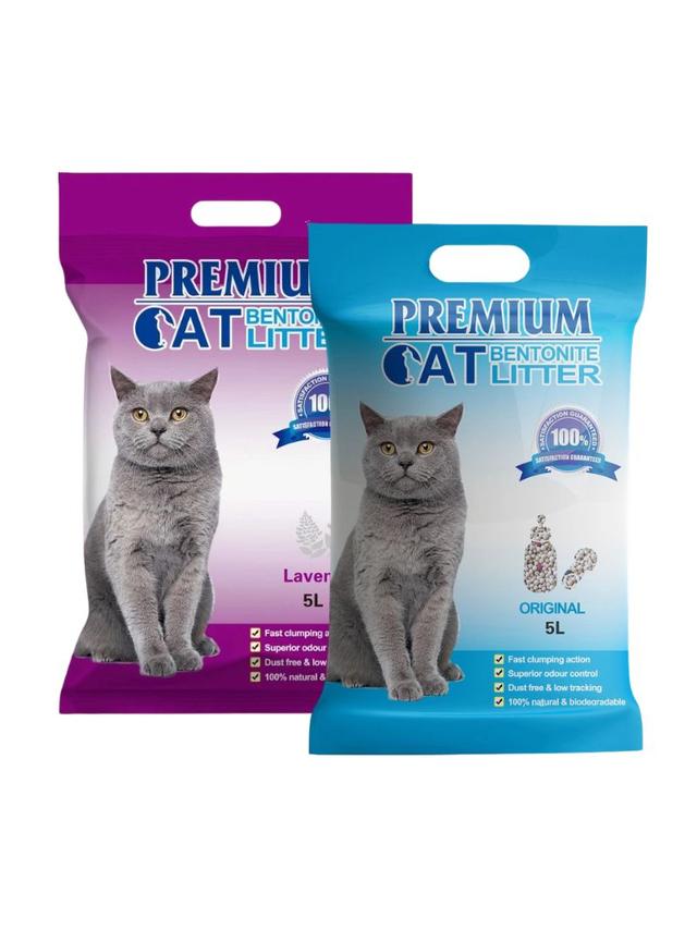 Premium Cat Żwirek Bentonitowy Zbrylający - Mix 2x5L