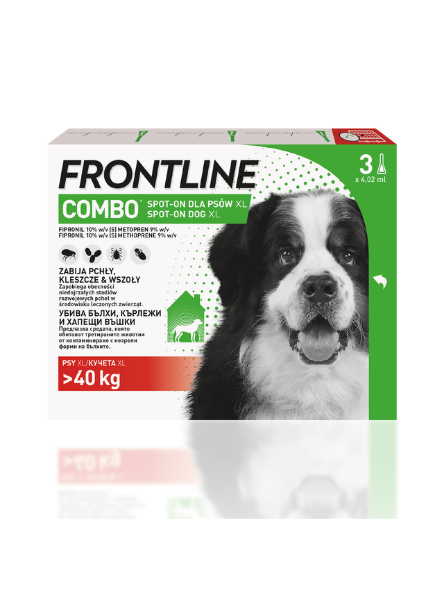 FRONTLINE Combo Spot -On Pies XL powyżej 40kg (pipeta 3x 4,02ml)