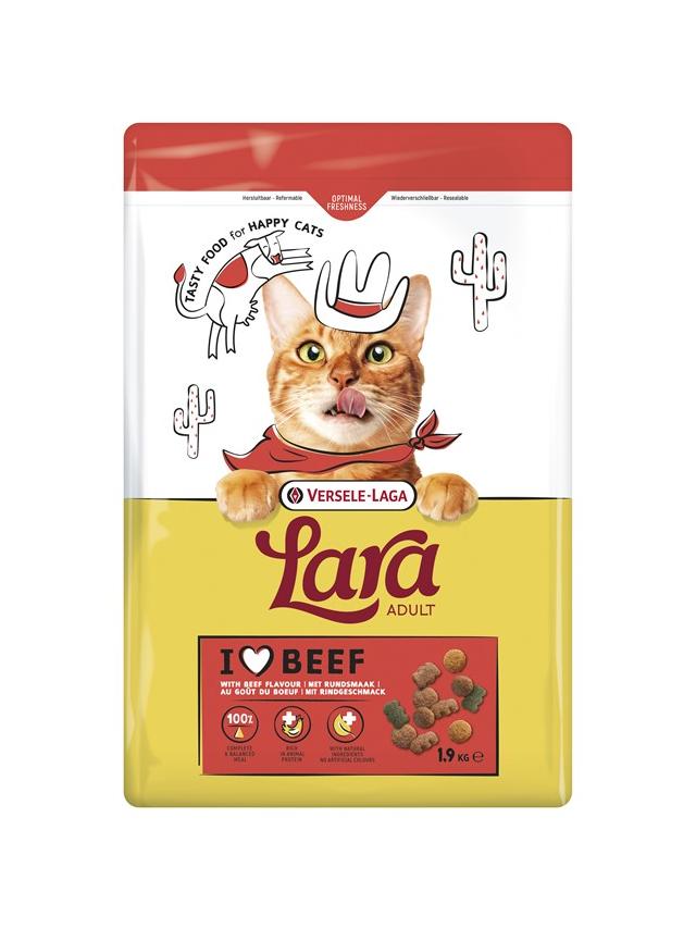 VERSELE-LAGA Lara Adult Beef 1,9kg - karma dla kotów dorosłych o smaku wołowiny