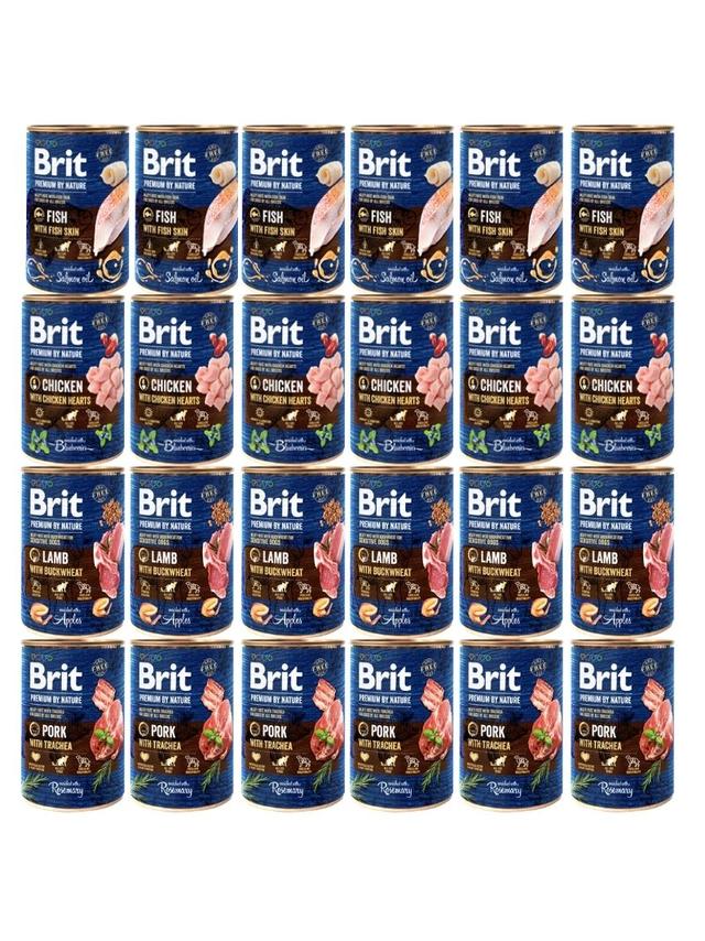 Brit Premium by Nature mix smaków 24x400g