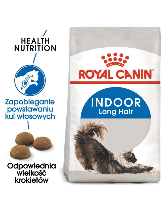 ROYAL CANIN  Indoor Long Hair 10kg karma sucha dla kotów dorosłych, długowłose, przebywających wyłącznie w domu