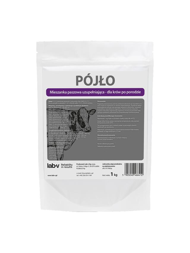 Lab-v Pójło - Paszowa Mieszanka Uzupełniająca Dla Krów Po Wycieleniu Na Odzyskanie Równowagi 1kg