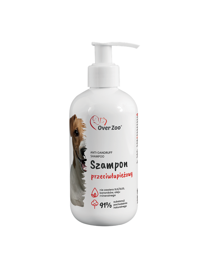 OVER ZOO Szampon leczniczy  - przeciwłupieżowy 250ml