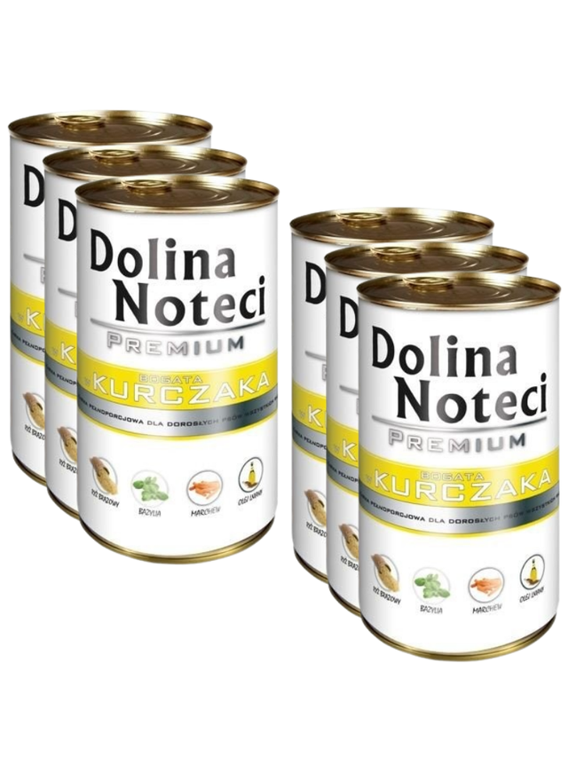 Dolina Noteci PREMIUM bogata w kurczaka 6 x 400g