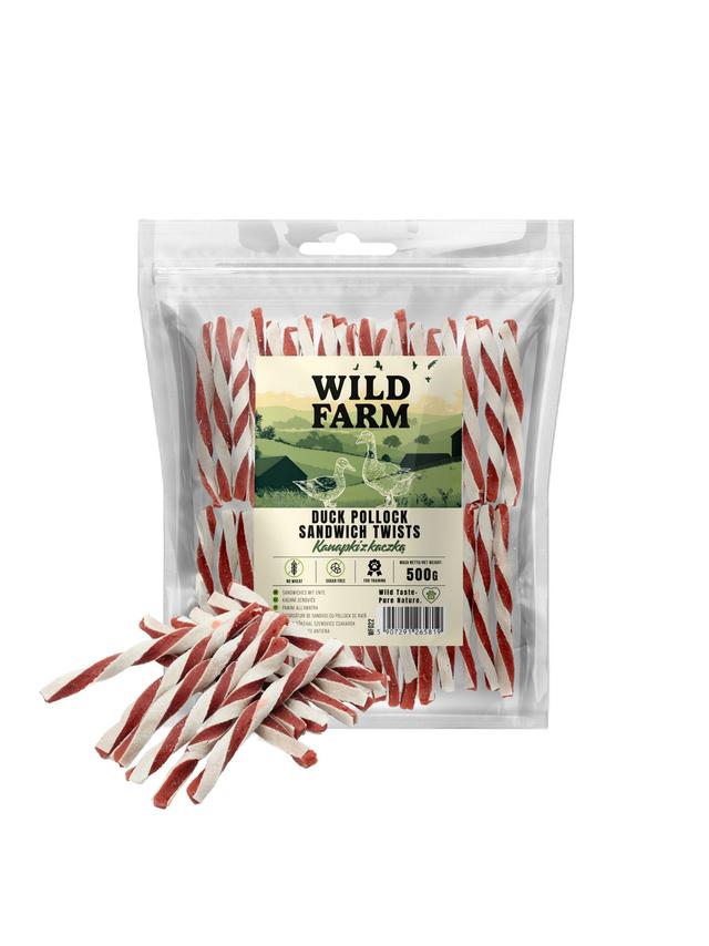 WILD FARM kanapka z kaczką 500g przysmak dla psa