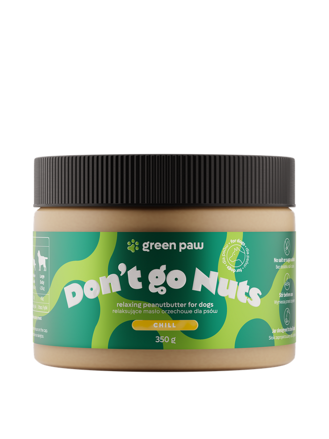 Green Paw Don’t go Nuts 350g - Masło orzechowe z CBD dla psów (Human Grade)