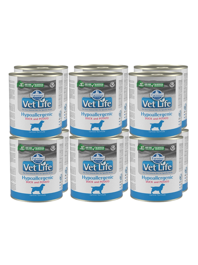 Farmina Vet Life Hypoallergenic Duck & Potato Dog 12x300g
