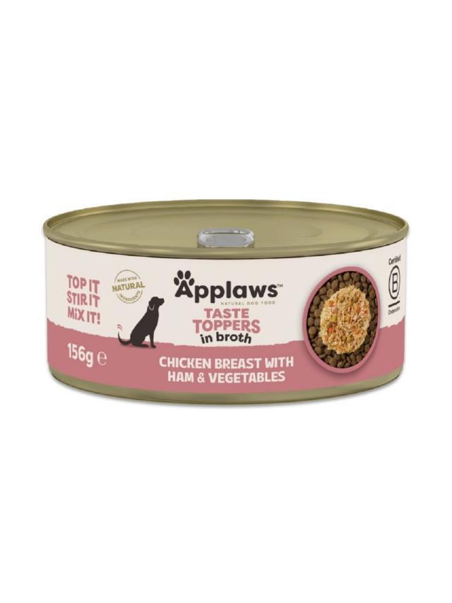 Applaws Taste Toppers Naturalna Mokra Karma dla Psów kurczak z szynką i warzywami 156g