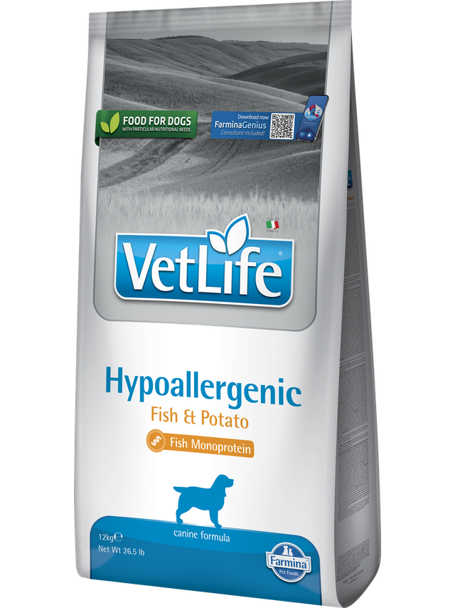 FARMINA Vet Life Dog Hypoallergenic Fish & Potato 12kg