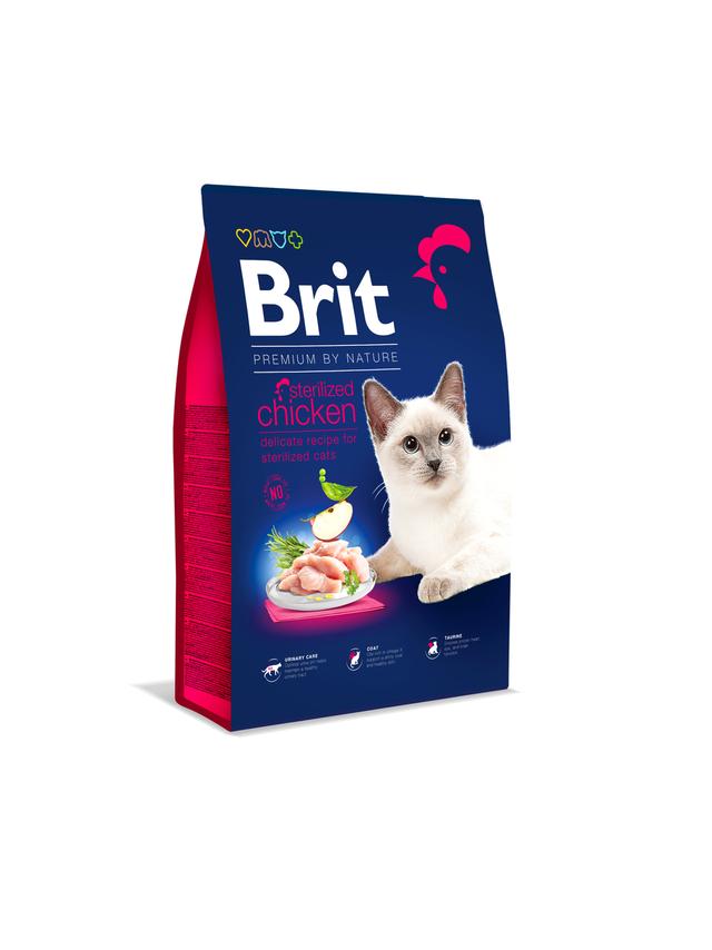BRIT Cat Premium By Nature Sterilised Chicken 8kg