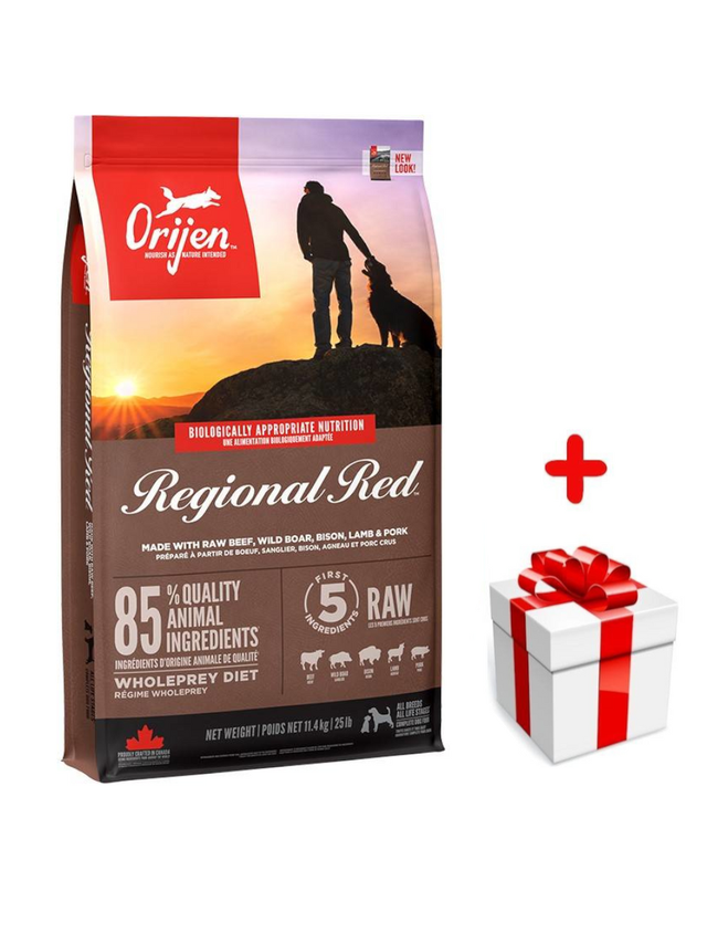 ORIJEN Regional Red Dog 11,4kg + niespodzianka dla psa GRATIS!