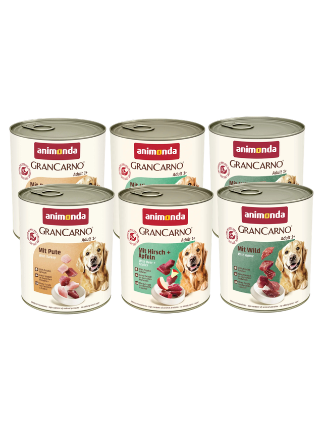 ANIMONDA GranCarno Adult Dog Mix Smaków 6x800g