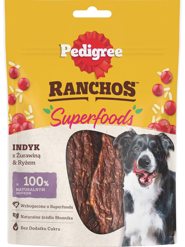 PEDIGREE® Ranchos™ Superfoods z indykiem 70g
