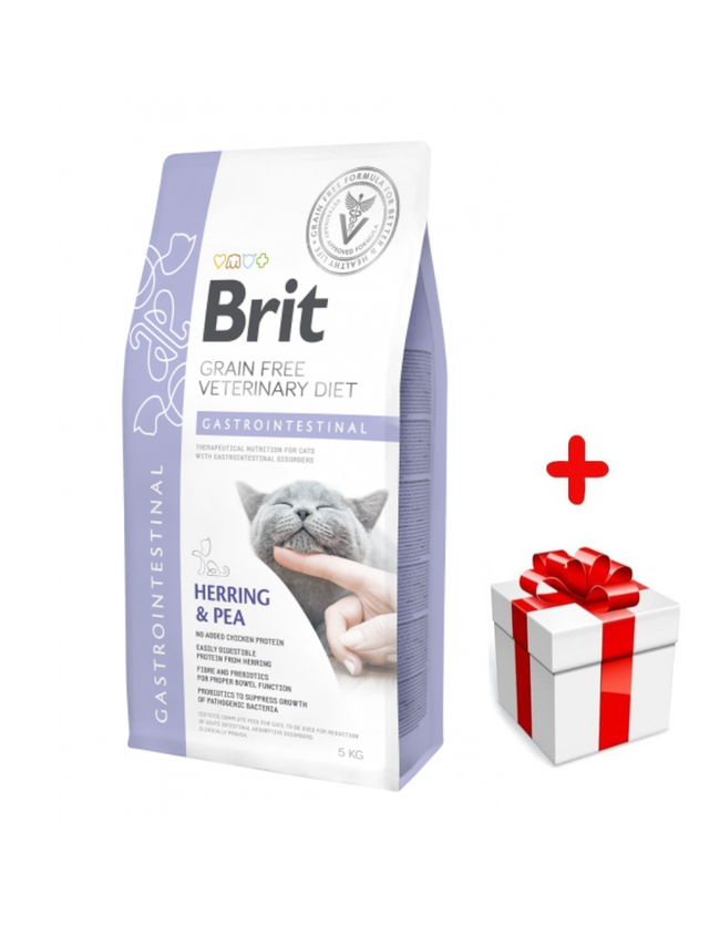 Brit gf veterinary diets cat Gastrointestinal 400g + niespodzianka dla kota GRATIS!
