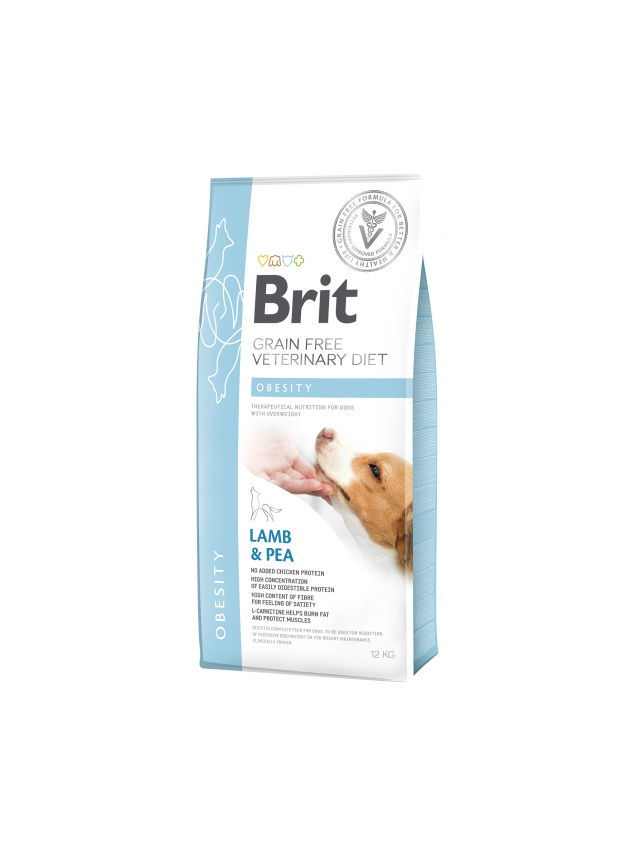 Brit GF veterinary diets dog Obesity 12 kg / Opakowanie uszkodzone (6933,7721,7837,7946,8062)!!!