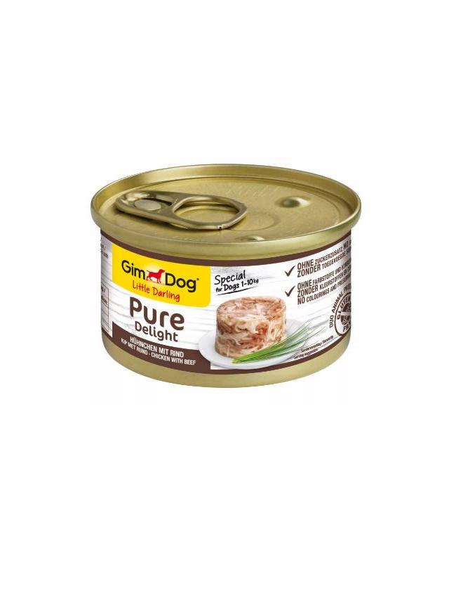 GIMDOG Little Darling Pure Delight z kurczakiem i wołowiną 85g