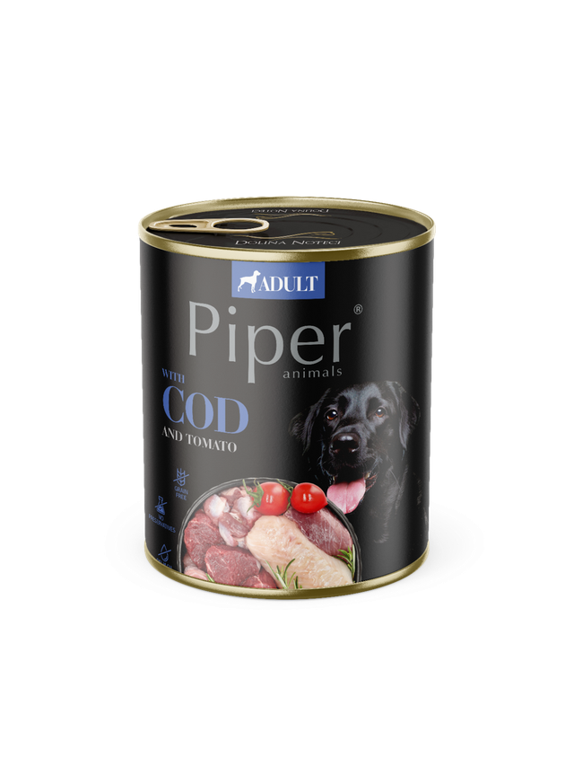 DOLINA NOTECI Piper dla psa z dorszem i pomidorem 800g
