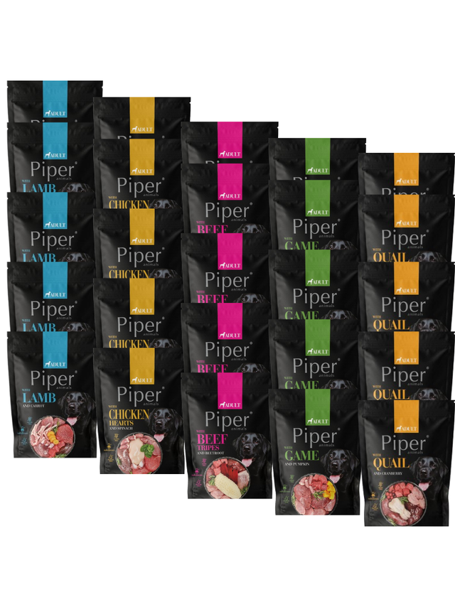 DOLINA NOTECI Piper dla psa Mix Smaków 25x 500g