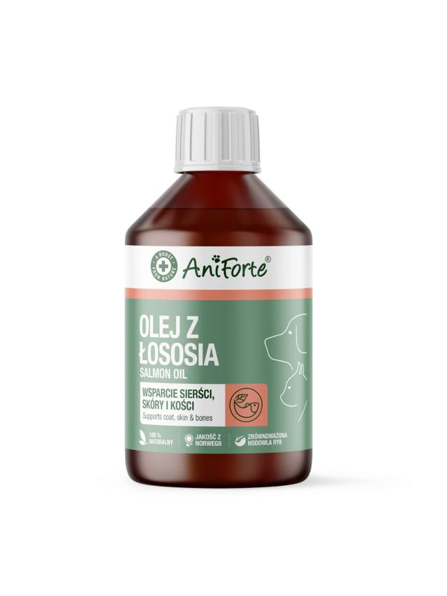 AniForte Olej z łososia - suplementy dla psa i kota 250ml