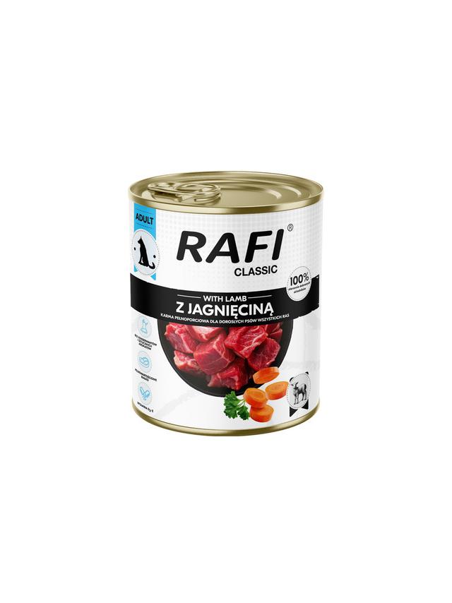 DOLINA NOTECI Mokra karma dla psa Rafi Classic z jagnięciną 800 g
