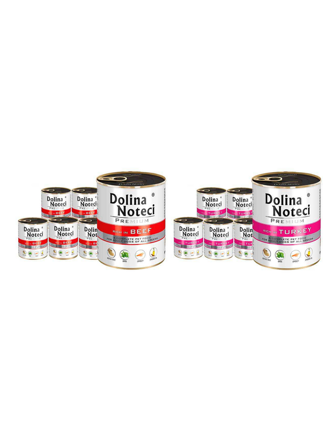 Dolina Noteci PREMIUM bogata w wołowinę i indyka 24x800g