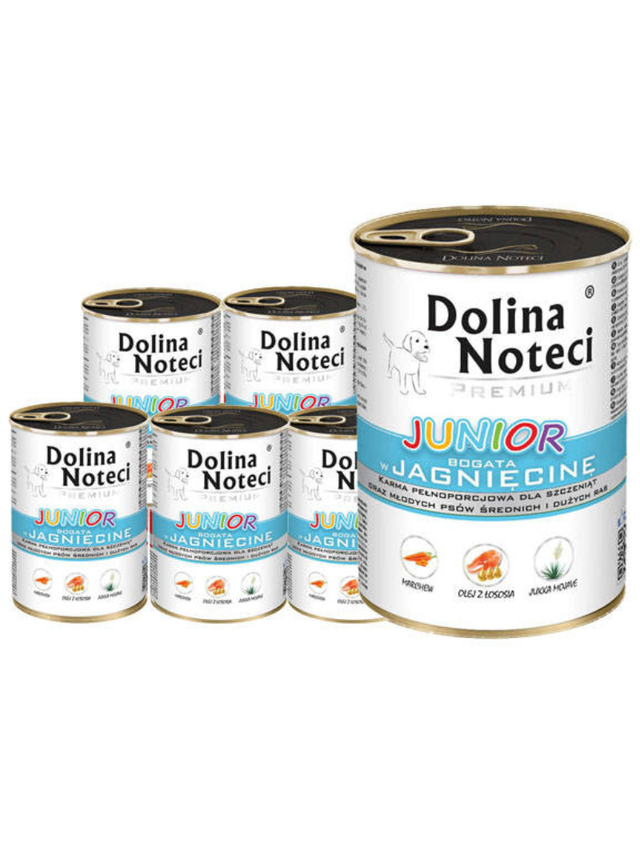 Dolina Noteci PREMIUM Junior bogata w jagnięcinę 12x400g
